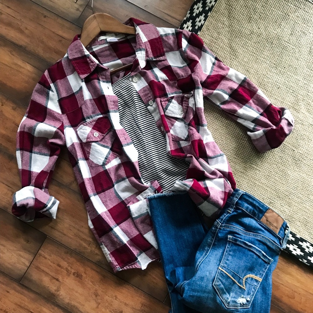 Ellison flannel Medium plaid pumpkin